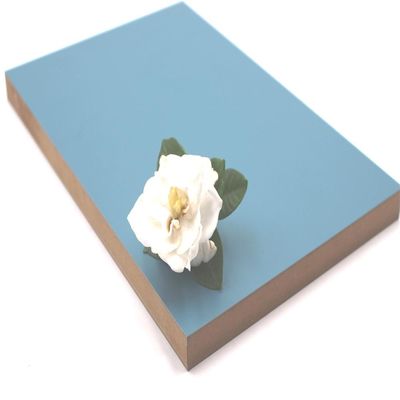 0.4mm Ocean Blue Matte PET Laminated MDF Panels 730kgs/Cbm