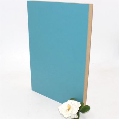 0.4mm Ocean Blue Matte PET Laminated MDF Panels 730kgs/Cbm